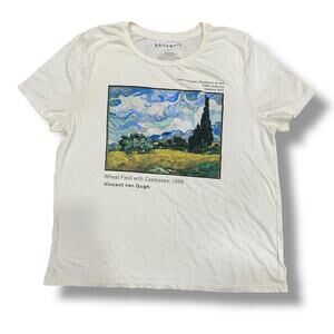 KNITSWELL Metropolitan Museum of Art Medium Van Gogh Tee Wheat Field w Cypresses